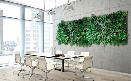 Groene muur met planten in je kantoor? Inspiratie